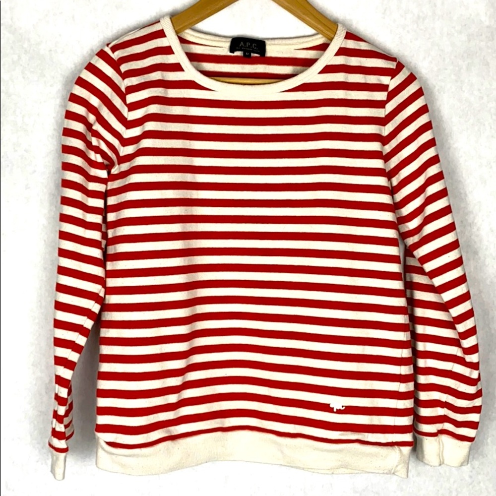 APC striped sweatshirt M
